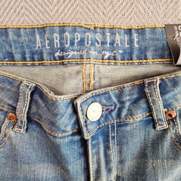 Aeropostale Jeans Women's Size 10 Long Jegging Light Blue Wash Style# 19 B070 7E - Picture 13 of 16